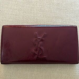 YSL patent leather wallet